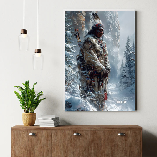 Guardian of the Winter Path Canvas