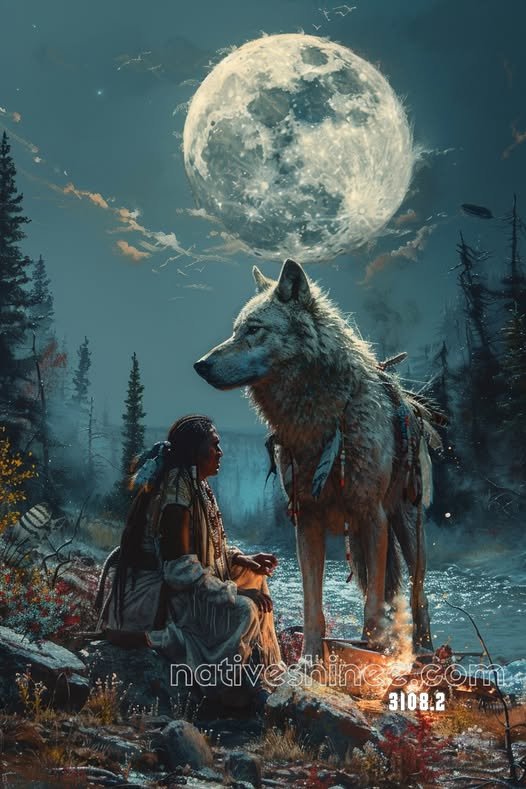 Tribal Night Grove Canvas