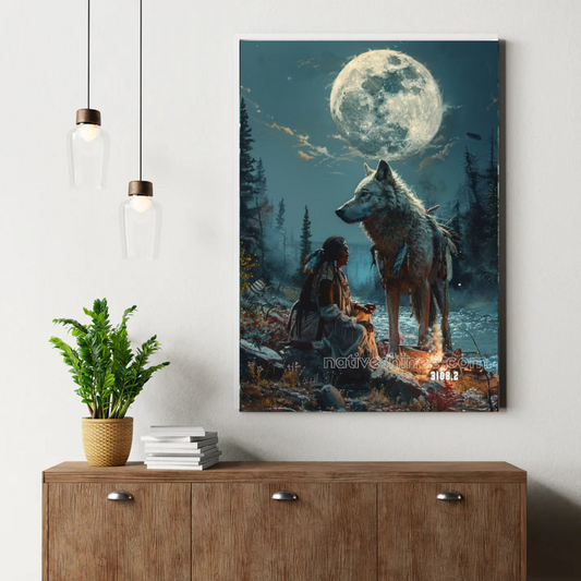 Tribal Night Grove Canvas