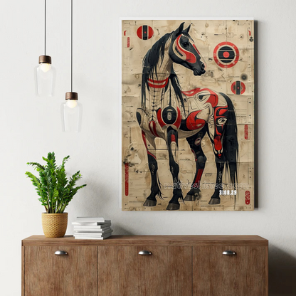 Tribal Equine Elegance Canvas