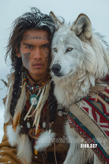 Brother of the White Wolf Canvas