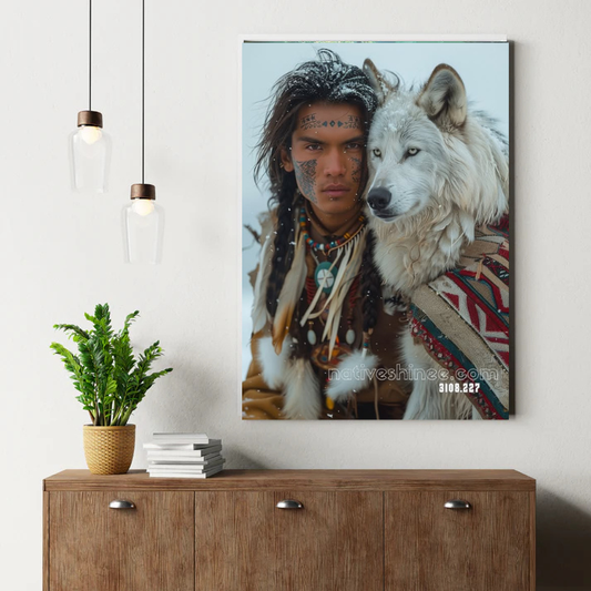 Brother of the White Wolf Canvas