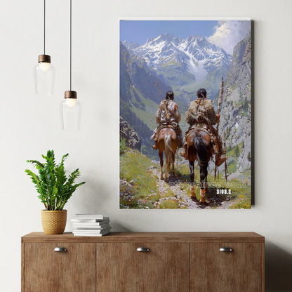 Morning Mist Warrior Canvas