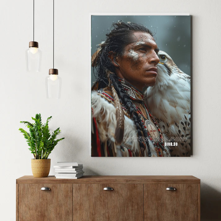 Whispers of the Falcon Spirit Canvas