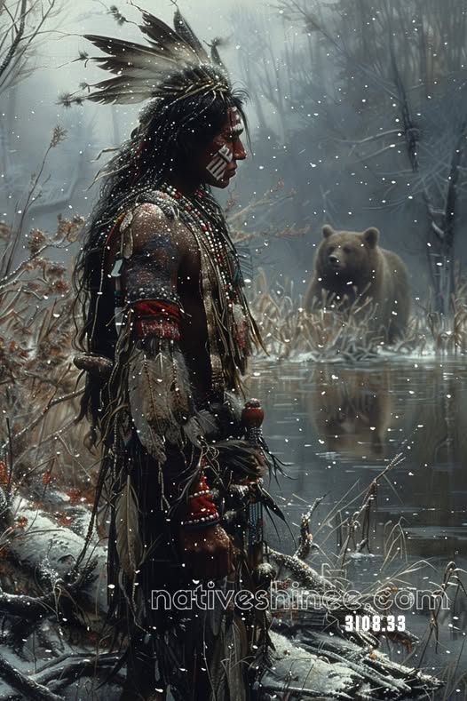 Winter Bear Sentinel Canvas