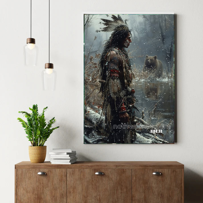 Winter Bear Sentinel Canvas