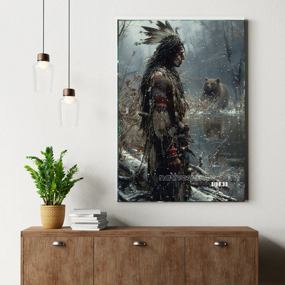 Winter Bear Sentinel Canvas