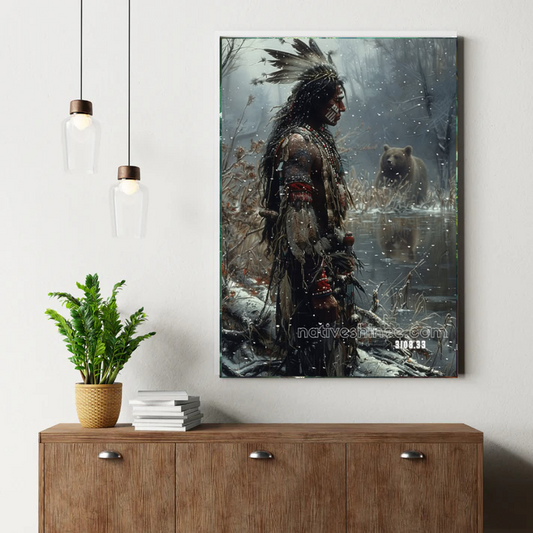 Winter Bear Sentinel Canvas