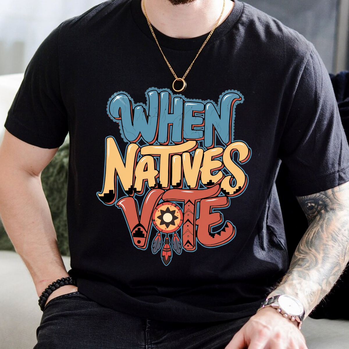 When Natives Vote Unisex T-Shirt