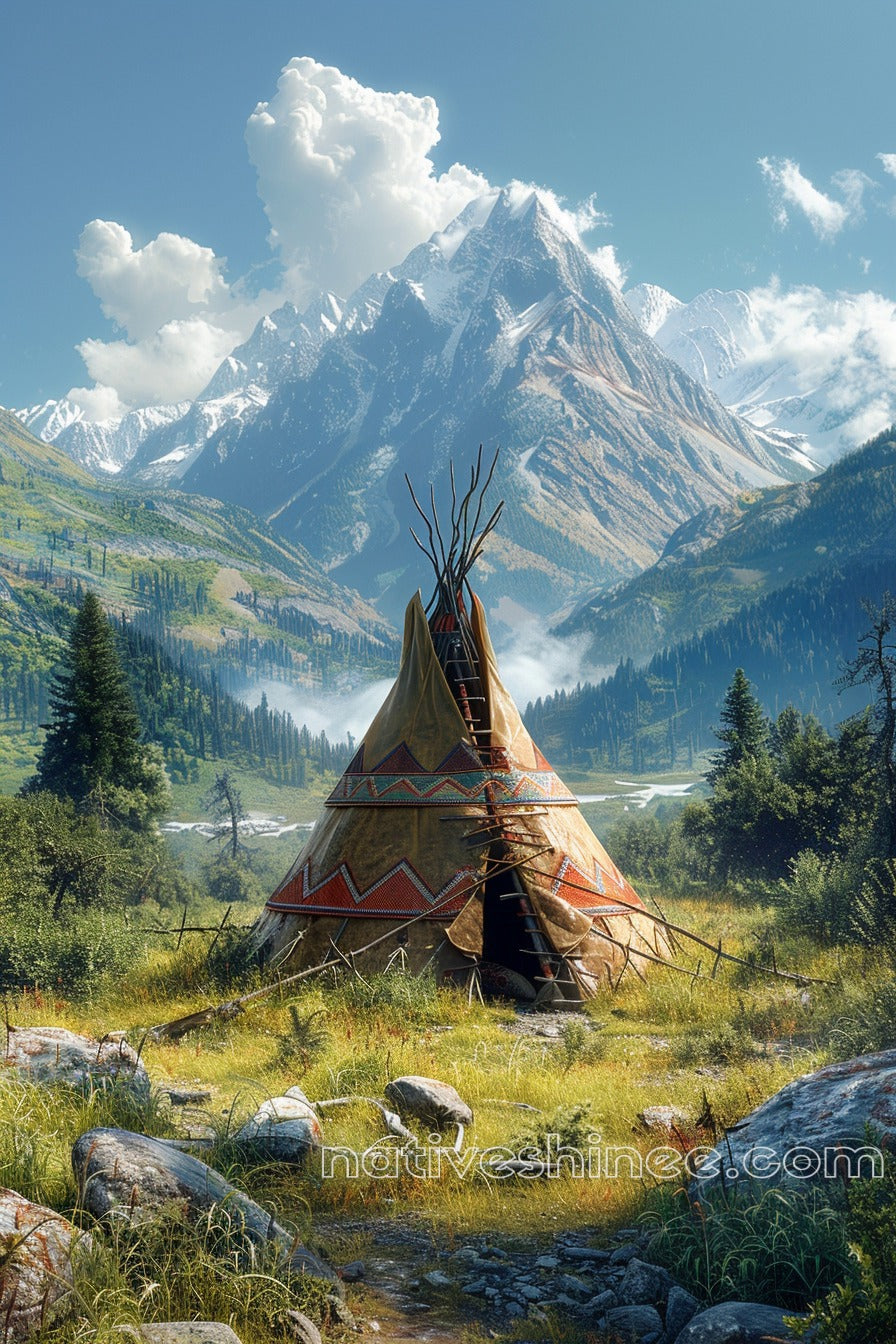 Wildflower Native American Canvas