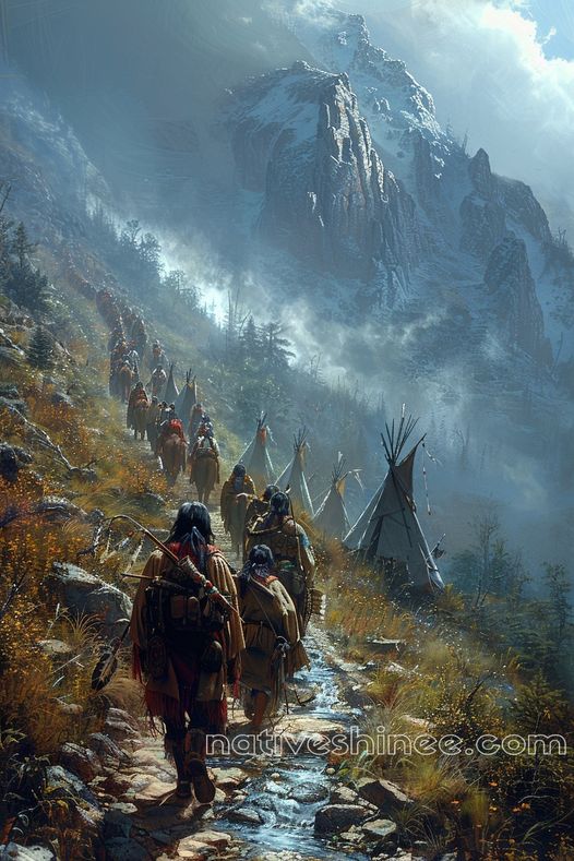 Journey Through the Sacred Mountains Native American Canvas VA