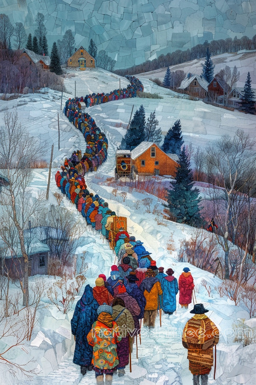 The Long Walk: Native American Canvas