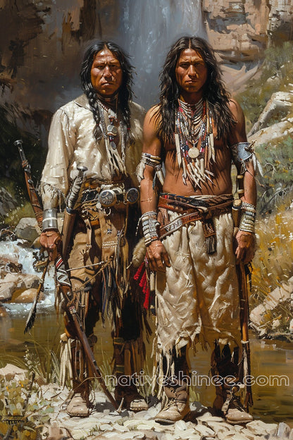 Brothers of the Land: Native American Canvas