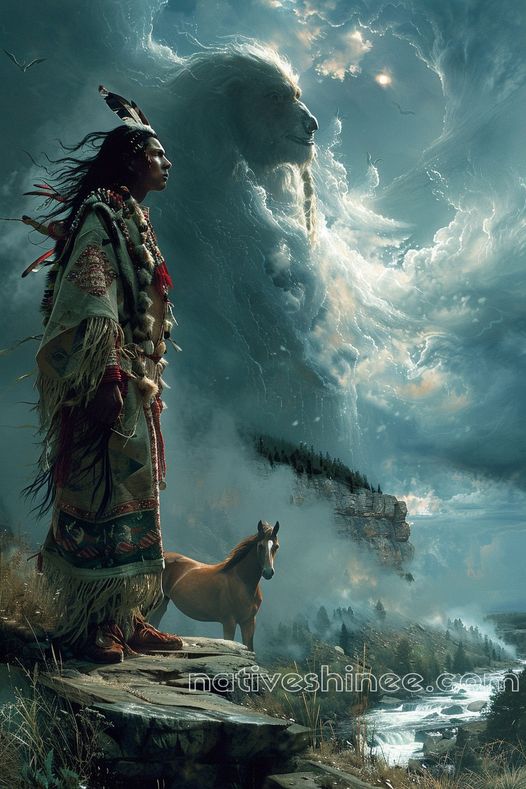 Spirit of the Great Bear Native American Canvas VA