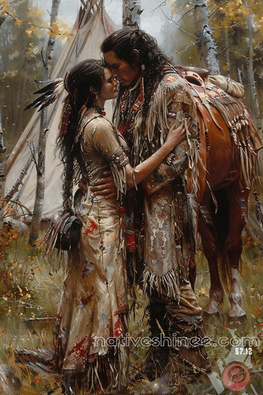 A Timeless Embrace Native American Canvas VA