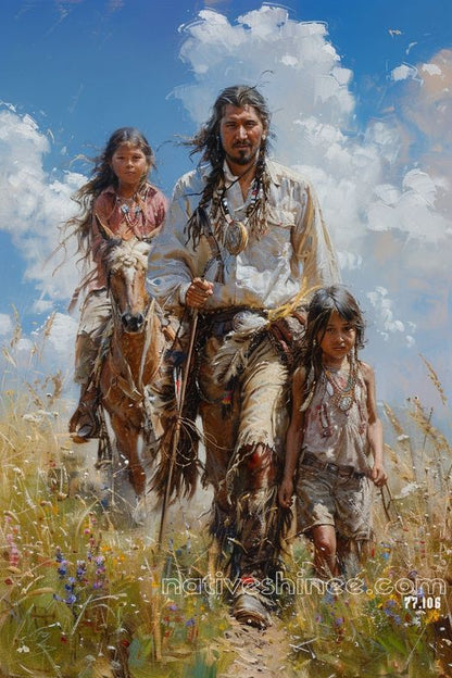 The Guiding Path Native American Canvas VA