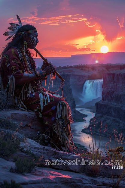 Melody of the Dusk Native American Canvas VA