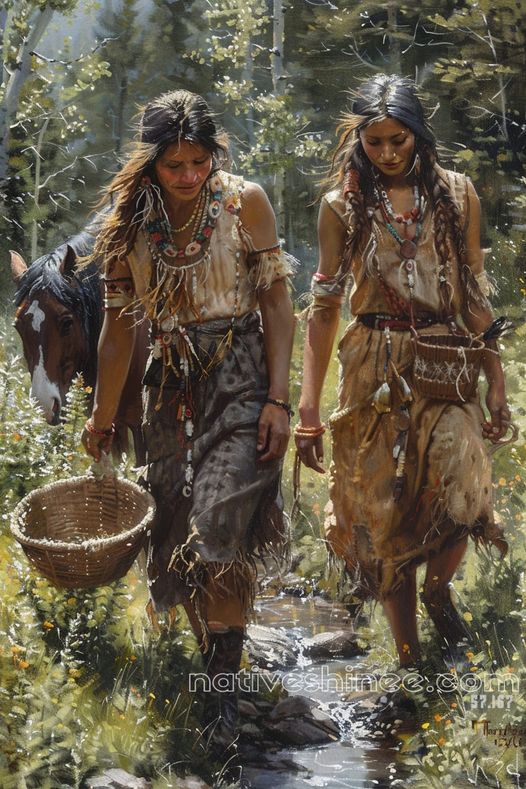 Sisters of the Earth Native American Canvas VA