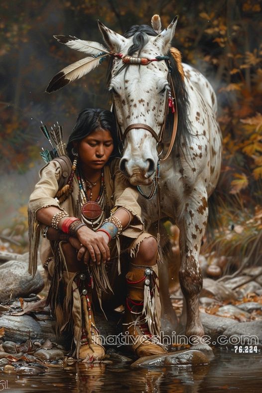 Silent Companionship Native American Canvas VA