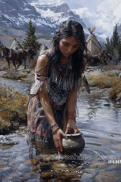 Reflections of Heritage Native American Canvas