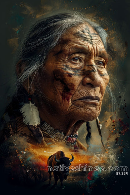 Care For The Earth Native American Canvas