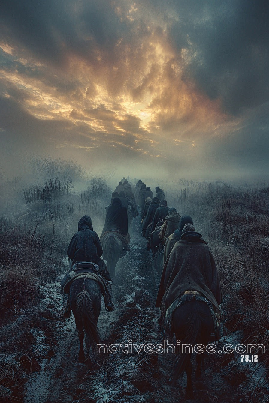 Moved Through Shadows Native American Canvas