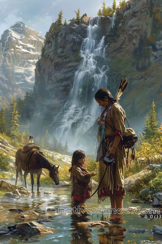 Bond of Generations Native American Canvas