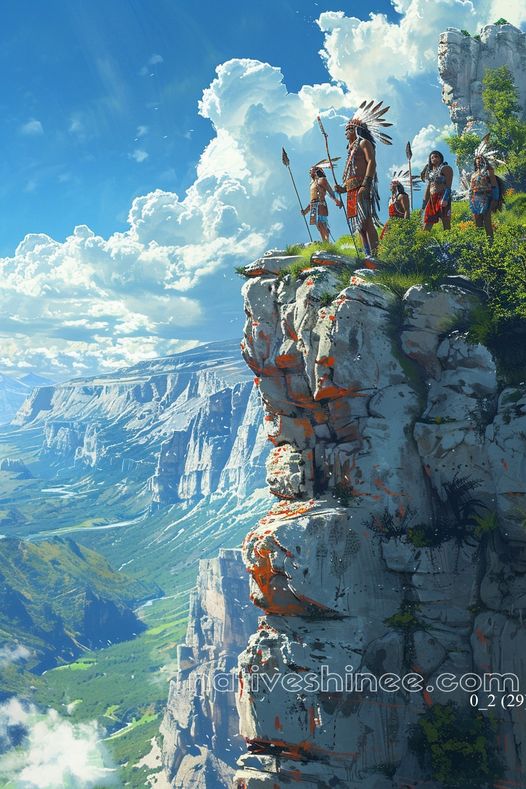 Guardians of the Valley Native American Canvas