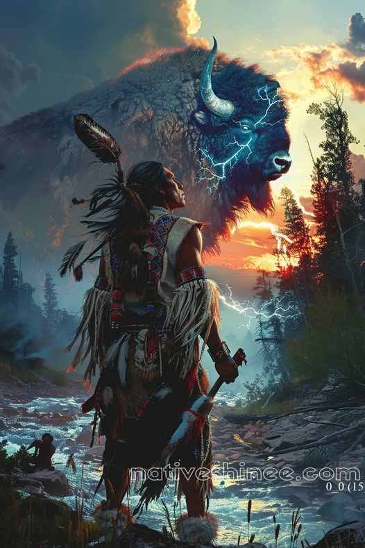 Thunder Spirit of the Plains Native American Canvas