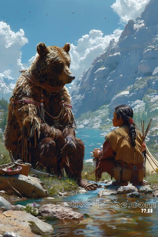 Guardian of Wisdom Through Time Native American Canvas