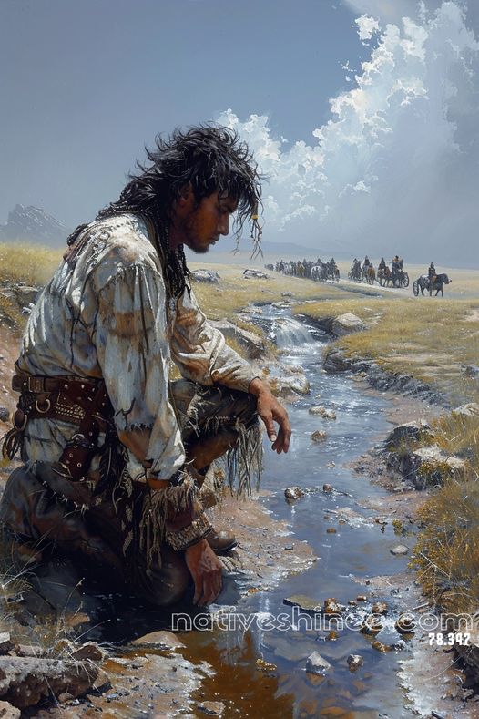 Moment of Reflection Native American Canvas