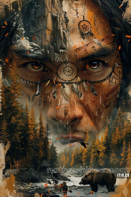 Eyes of the Earth Native American Canvas