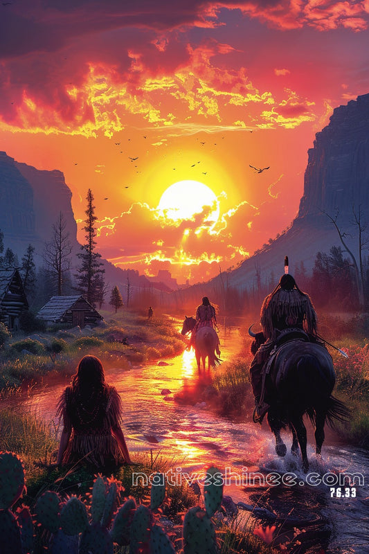 Dawn of Hope Native American Canvas