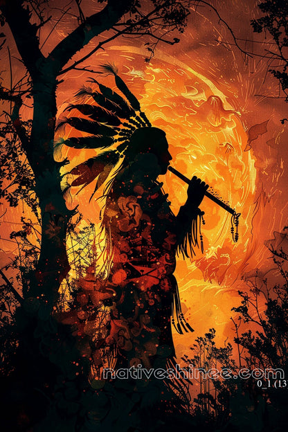 Music Native American Canvas