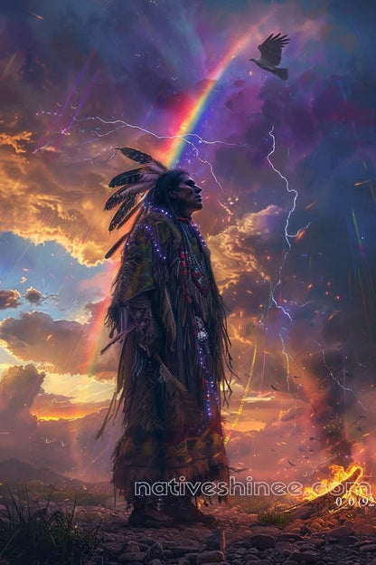 Whispers of the Wind Native American Canvas