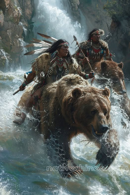 Guardians of the Great Bear Native American Canvas