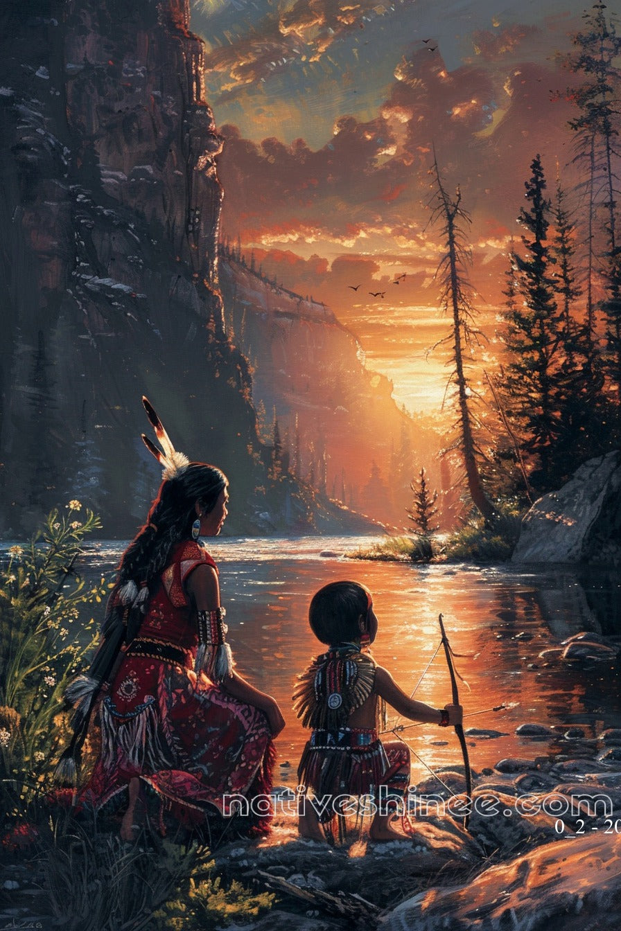 Path of the Wise Native American Canvas