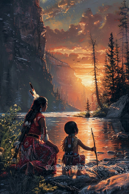 Path of the Wise Native American Canvas