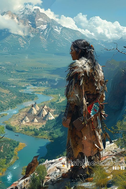 Overlooking the Valley of Ancestors Native American Canvas