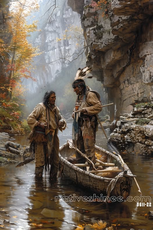 River of Wisdom Native American Canvas