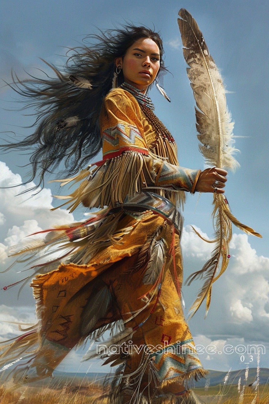 Guardian of the Earth Native American Canvas