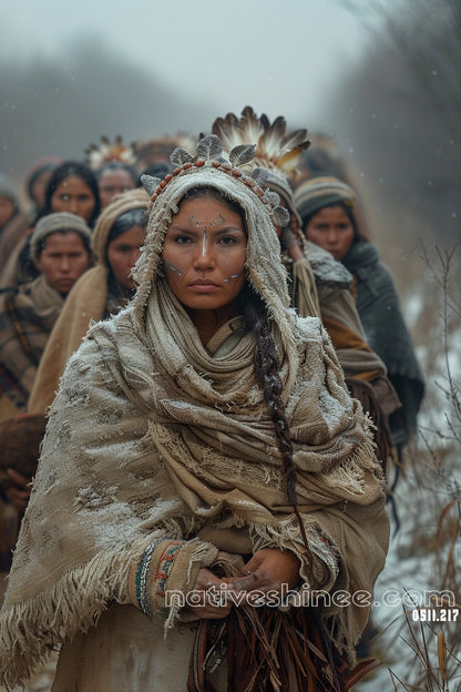 Going Ahead Native American Canvas