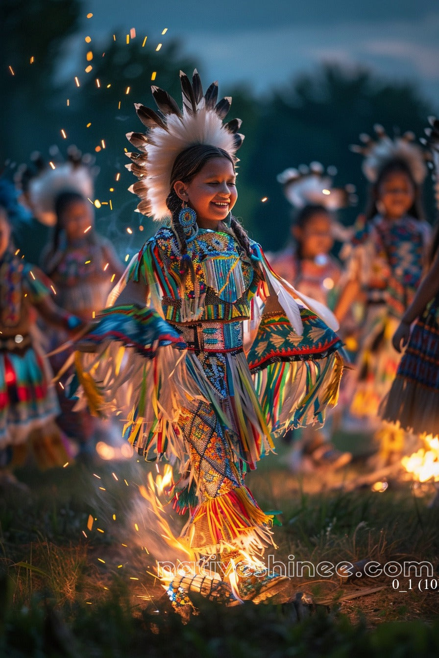 Child's Heart Native American Canvas