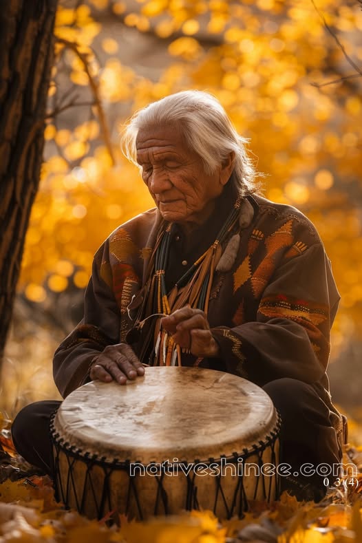 Rhythms of Autumn Wisdom Native American Canvas