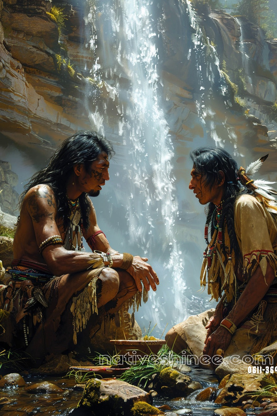 Two Friends Native American Canvas