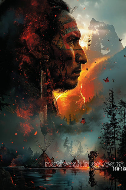 Strength And Purpose Native American Canvas