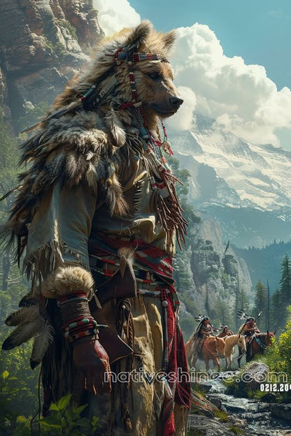 Guardian of the Wilderness Native American Canvas