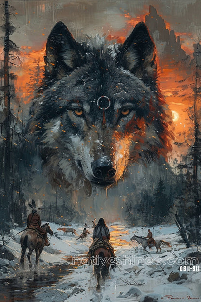 Strong Yet Gentle Native American Canvas