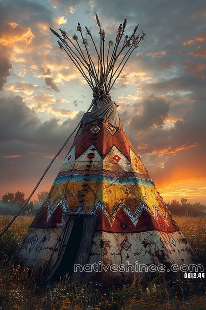 Sanctuary of the Sunset Native American Canvas