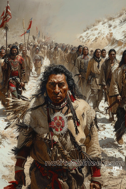 Leading the People Native American Canvas